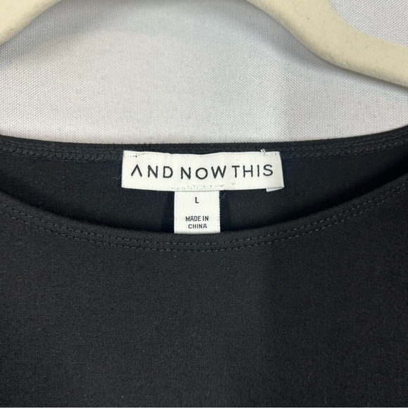 And Now This | Long Sleeve Black Bodysuit Women's Size Large - Picture 9 of 14